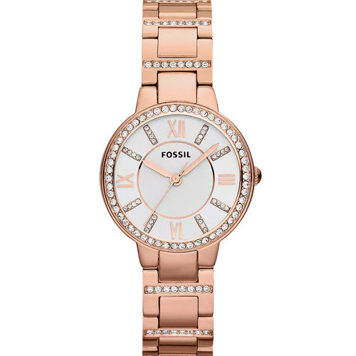 Fossil Virginia Silver Dial Women