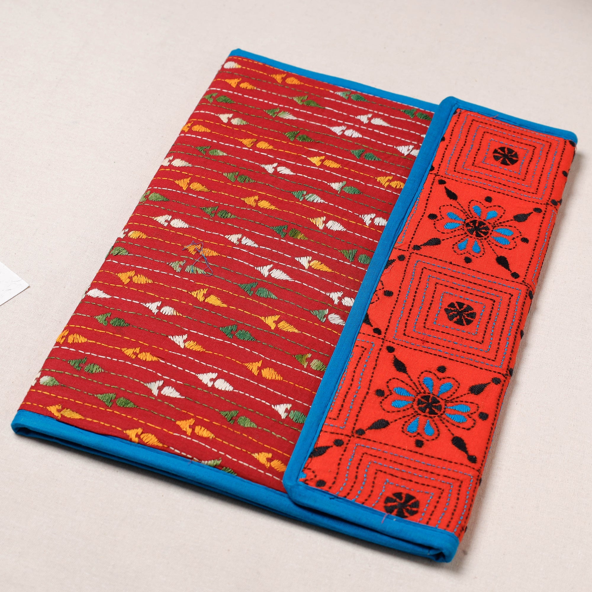 ASALKAAR Bengal Kantha Work Handcrafted File Folder - view 2