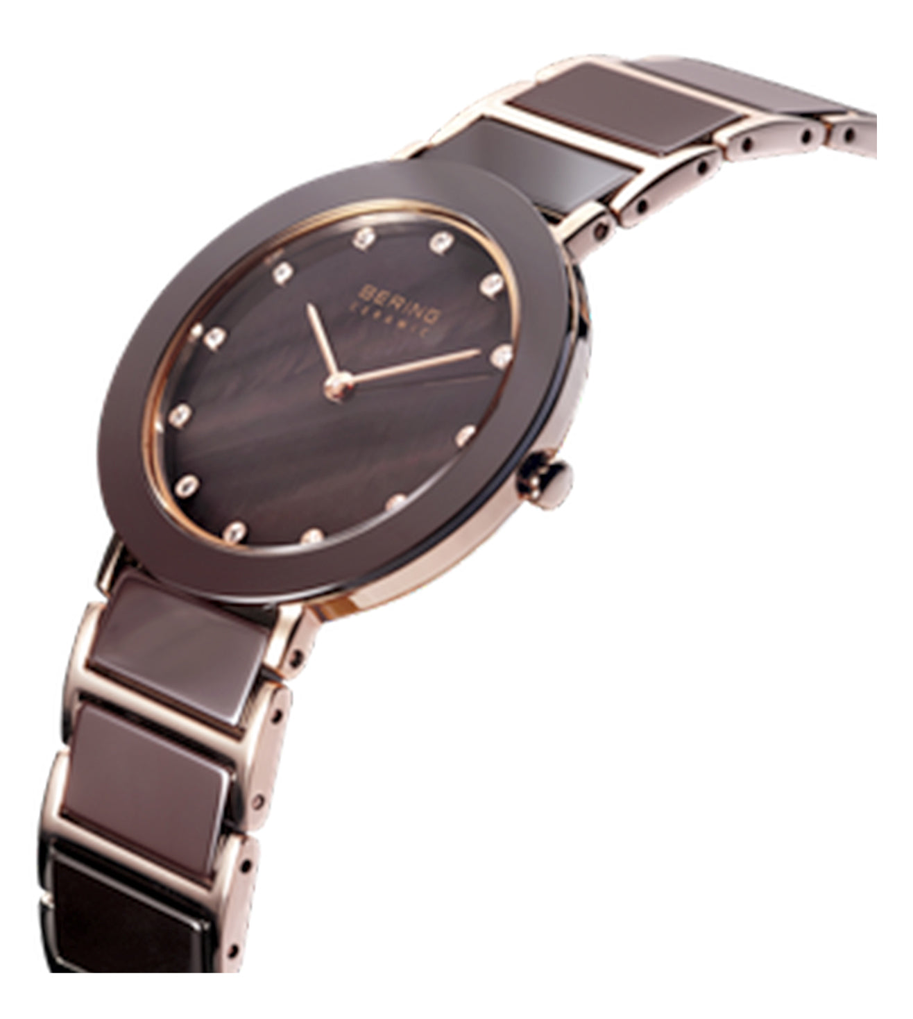 Bering Ceramic Brown Dial Women 35mm – Brown Mother-Of-Pearl - view 2