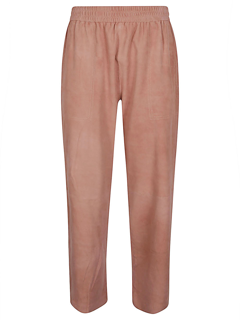 Via Masini 80 Suede leather trousers – Leather 100%