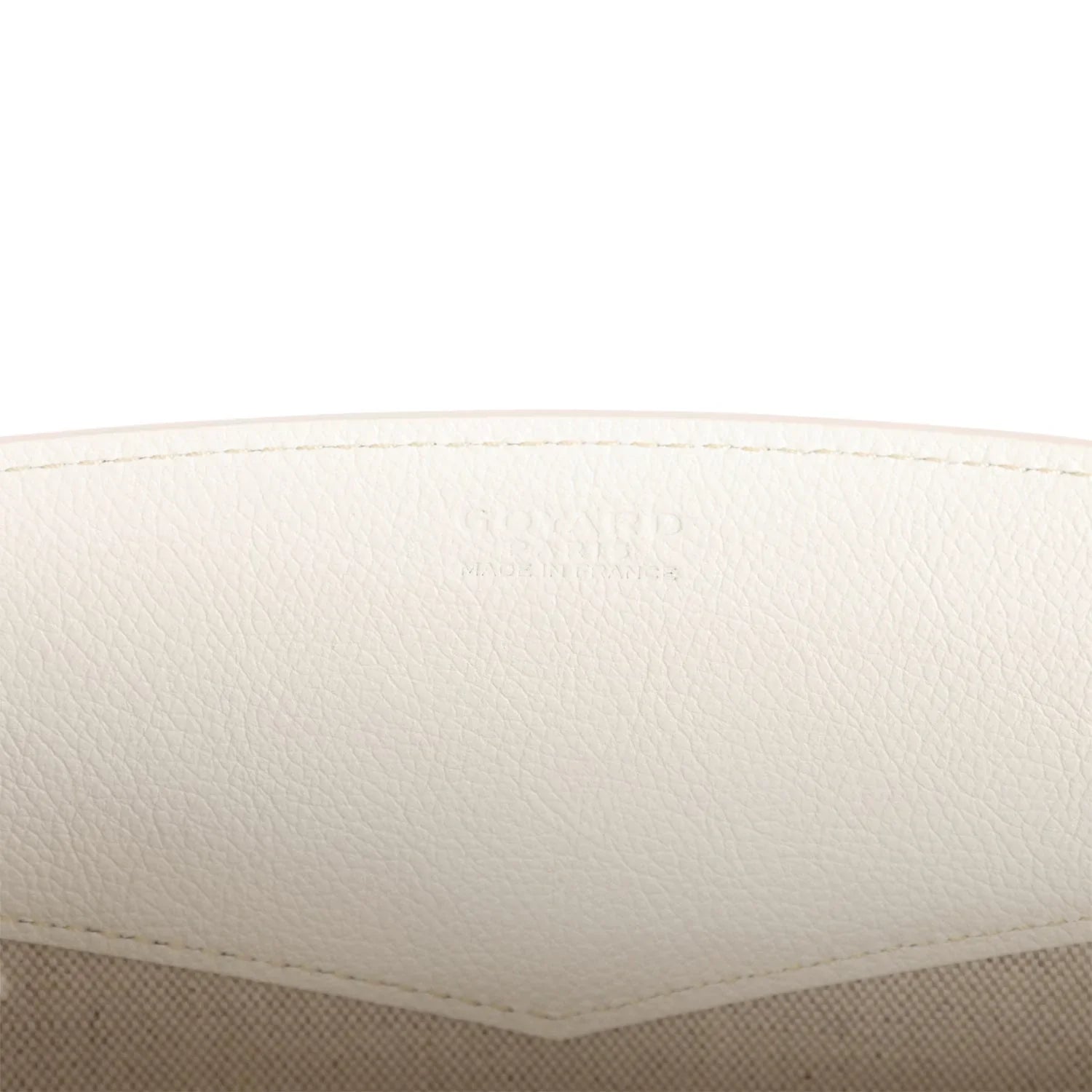 Cop Underdog Goyard Rouette Structure PM Bag White Goyardine Palladium Hardware - view 2