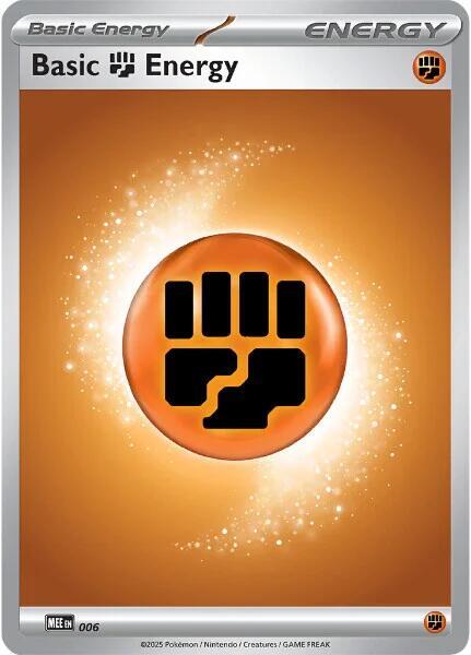 Pokémon Basic Fighting Energy - 006 - Common [mee-006] [Non-Holo]