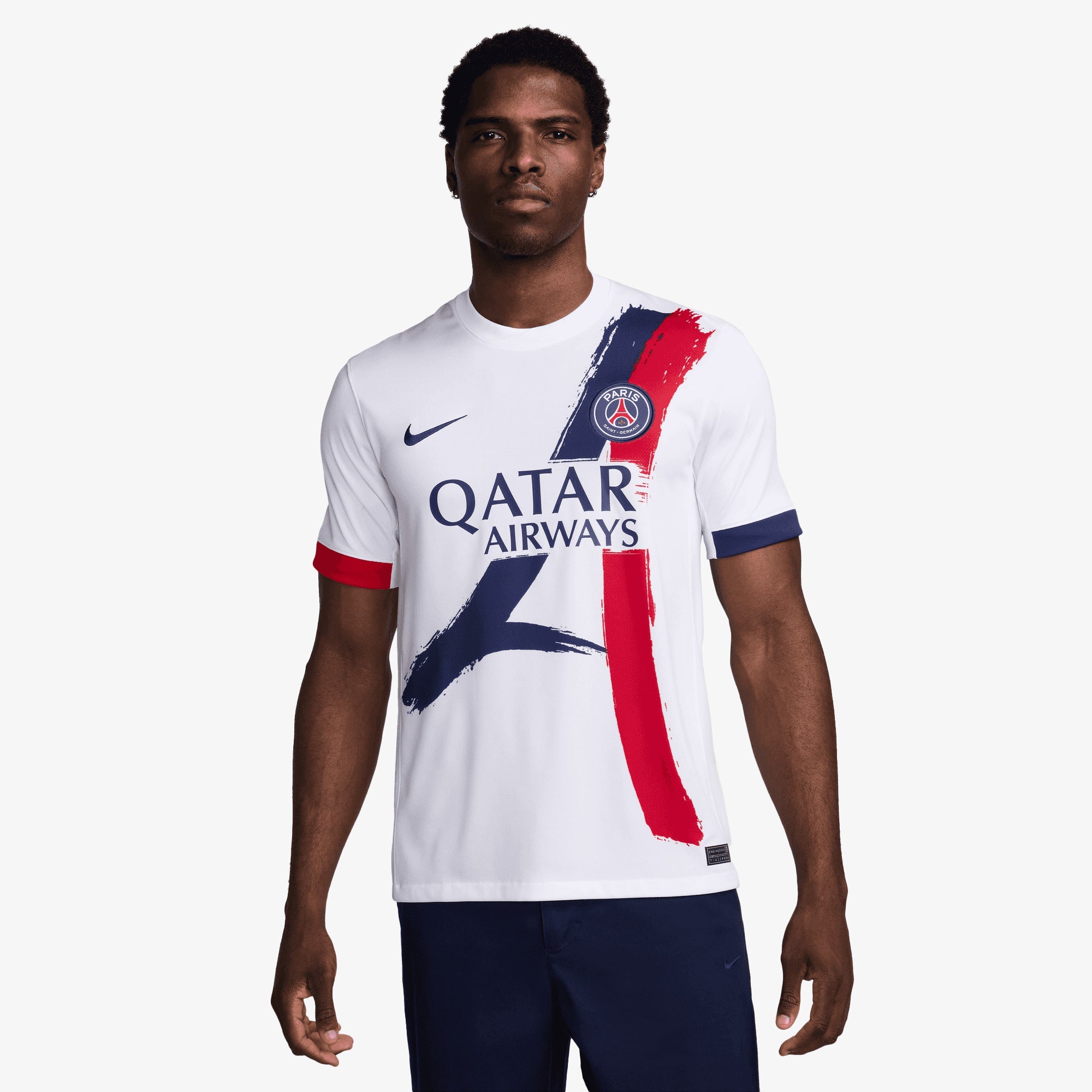 Nike | Paris Saint-germain 2024/25 Stadium Away { White/midnight Navy/midnight Navy