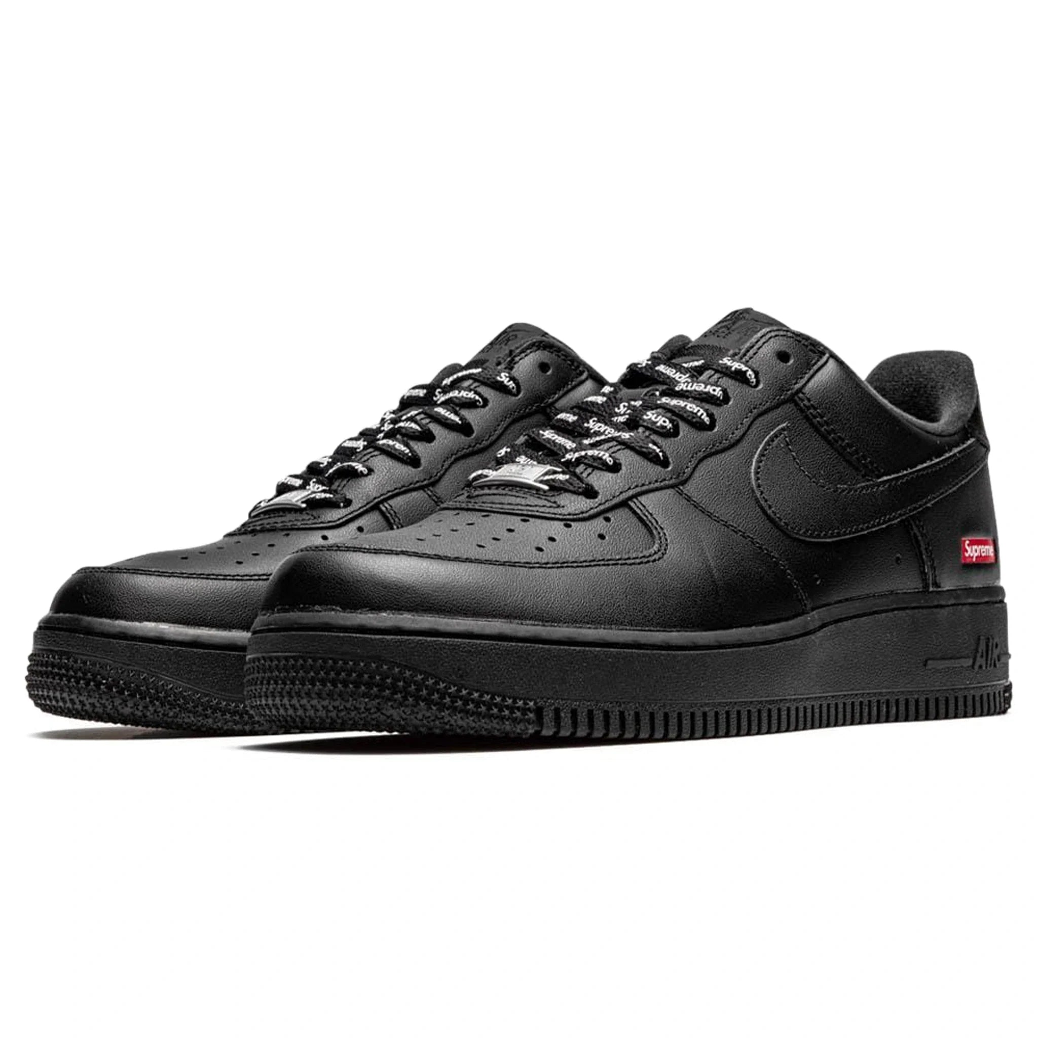 Nike x Supreme Air Force 1 Low Black Box Logo - view 2