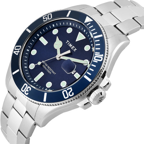 Timex Trend Blue Round Dial Analog Men's Watch 43mm TWEG27000 - view 2