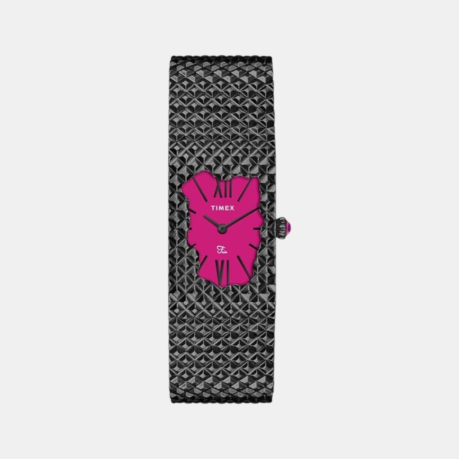 Timex Fria Women Quartz Magenta Dial Analog Stainless Steel Watch TWEL77707