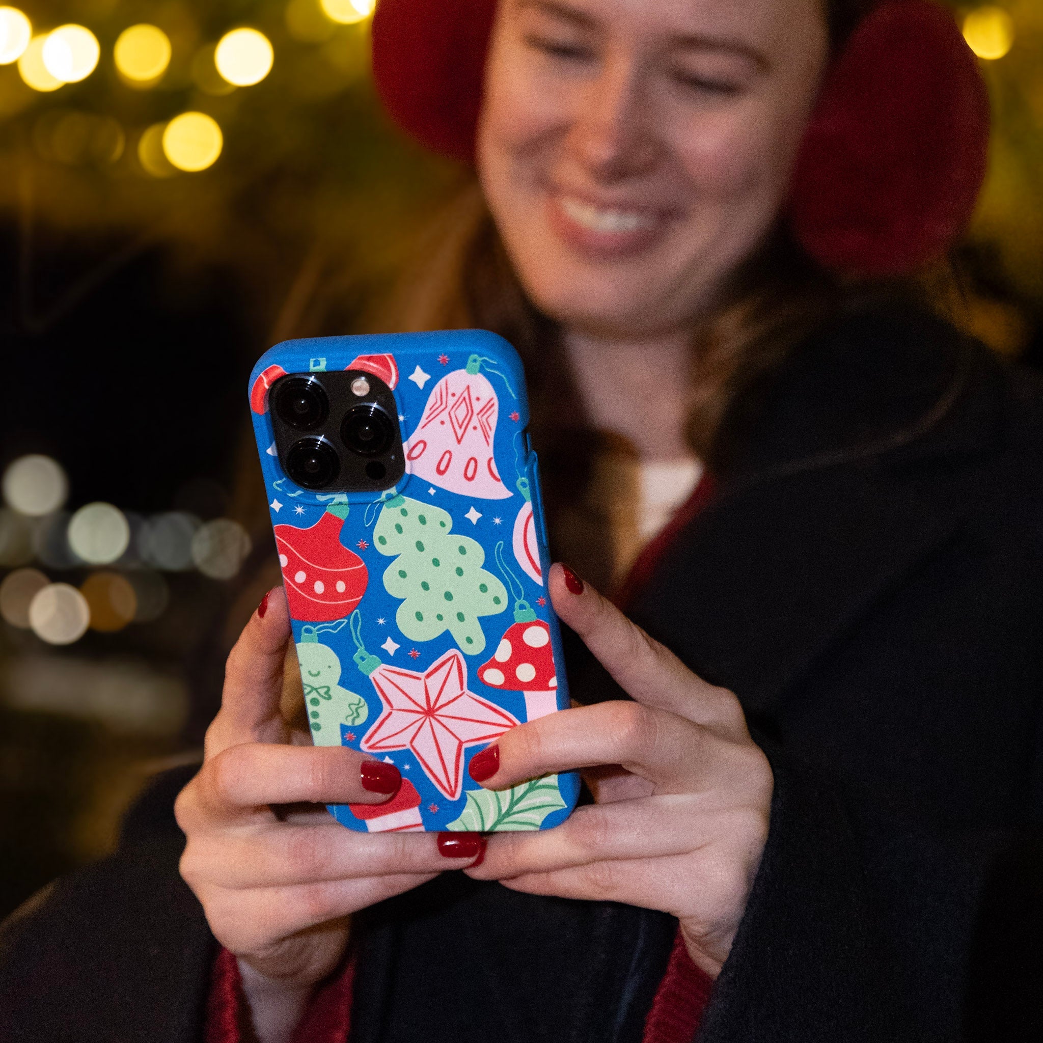 BlackTree Electric Blue Festive Flair Google Pixel 8a Case - view 4