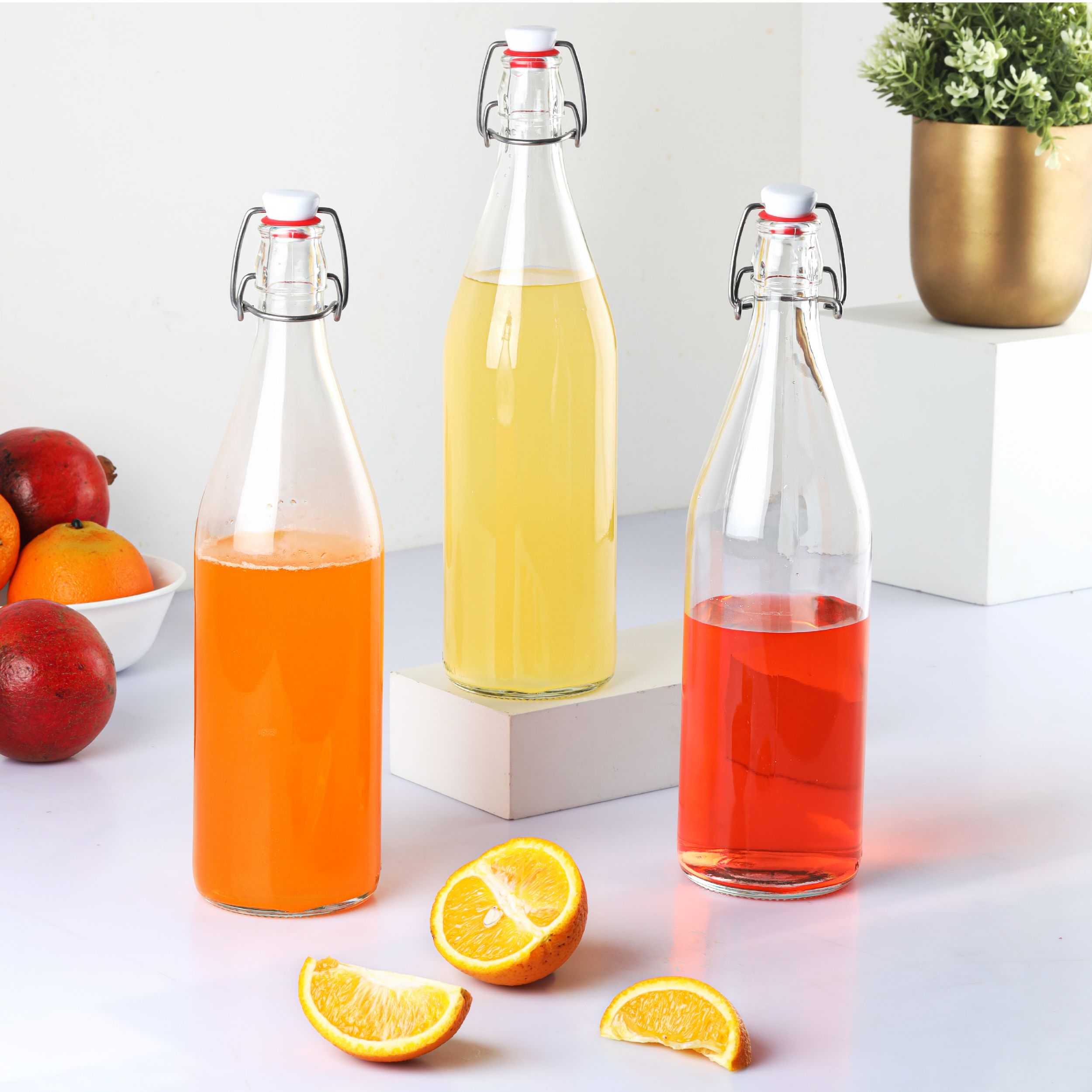Cello Aquaria Glass Water Bottle, 1000ml - view 4