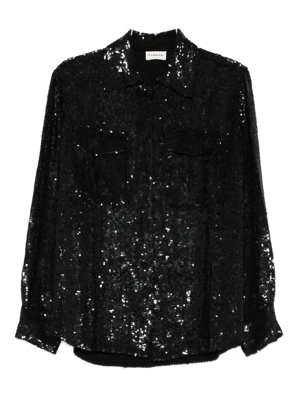 H sequined shirt – P.A.R.O.S.H. Sequined shirt – Viscose 100%