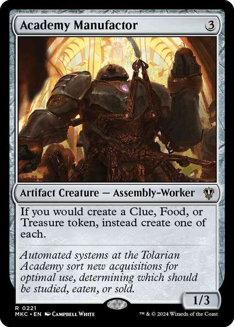 Academy manufactor 221 – Magic Academy Manufactor [221] [Murders at Karlov Manor: Commander] [Non-Foil]