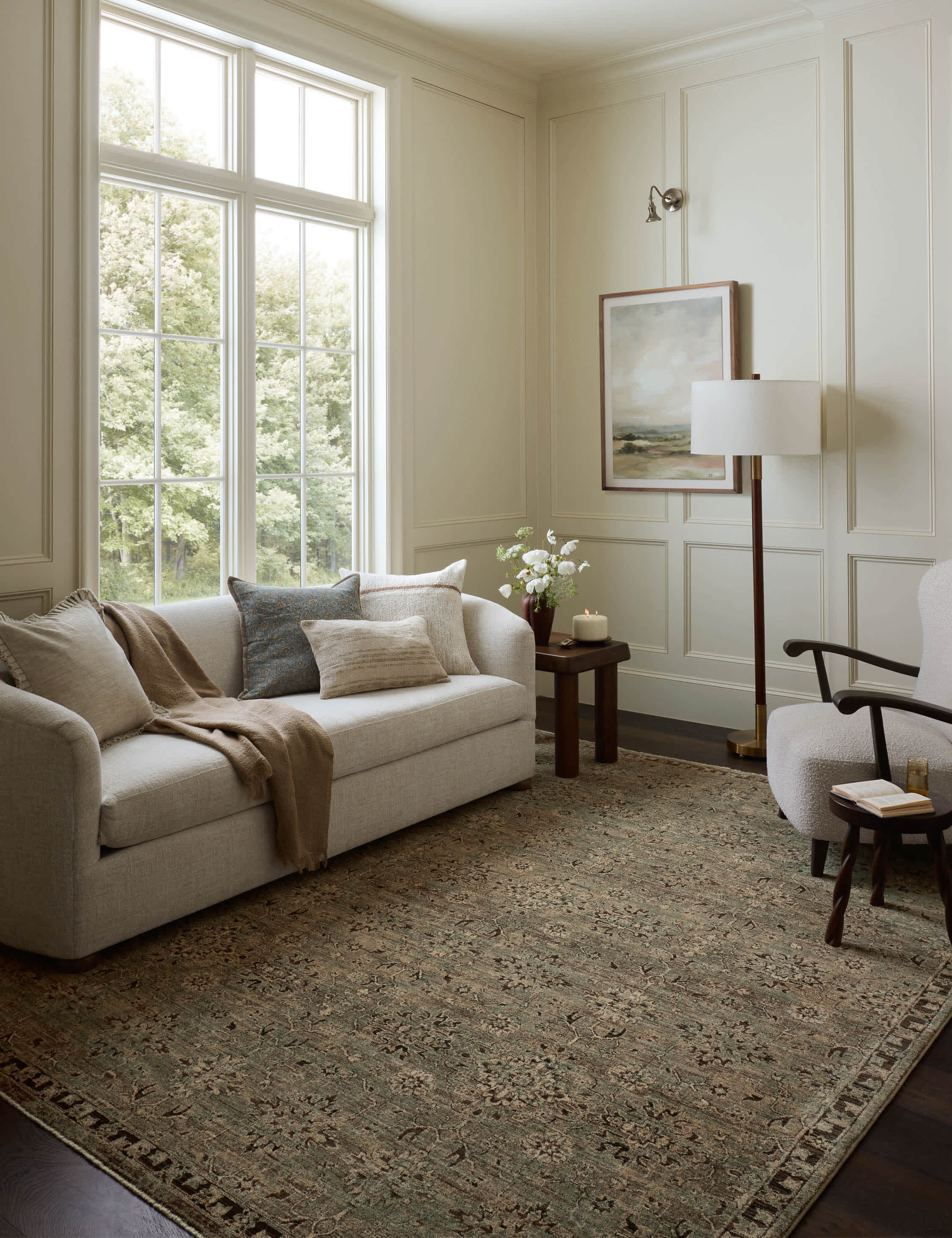 Lulu and Georgia Nile Rug – Mist and Granite - view 2