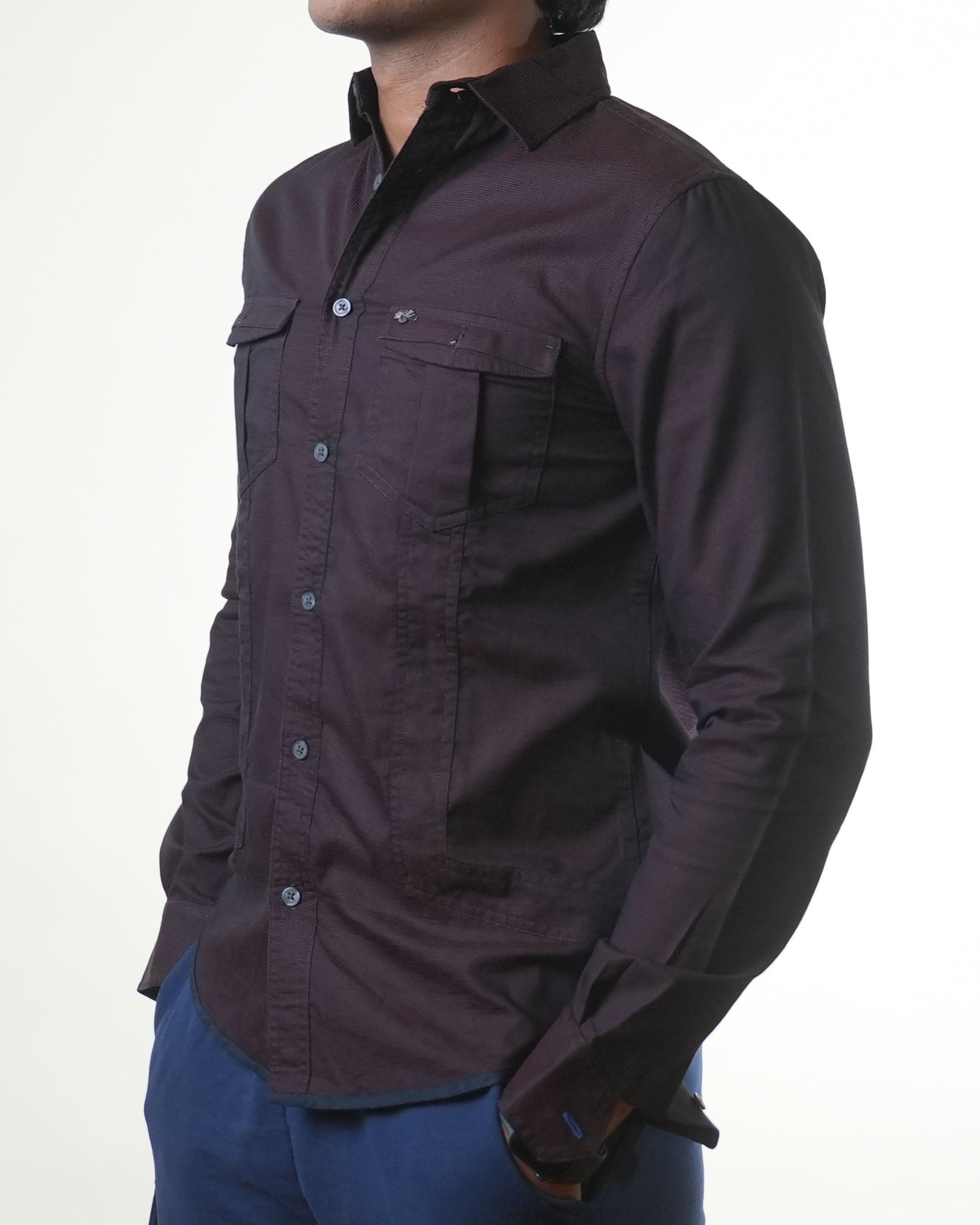 Armani Exchange Dotted Full Sleeve Shirt - view 2