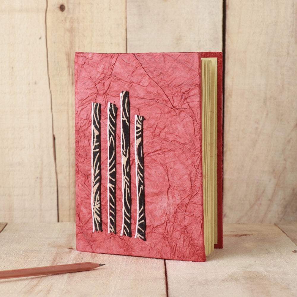 KHUSHBASH - HAPPY LOOM OF EAST Bengal Handmade Paper Notebook (7.5 x 5 in)