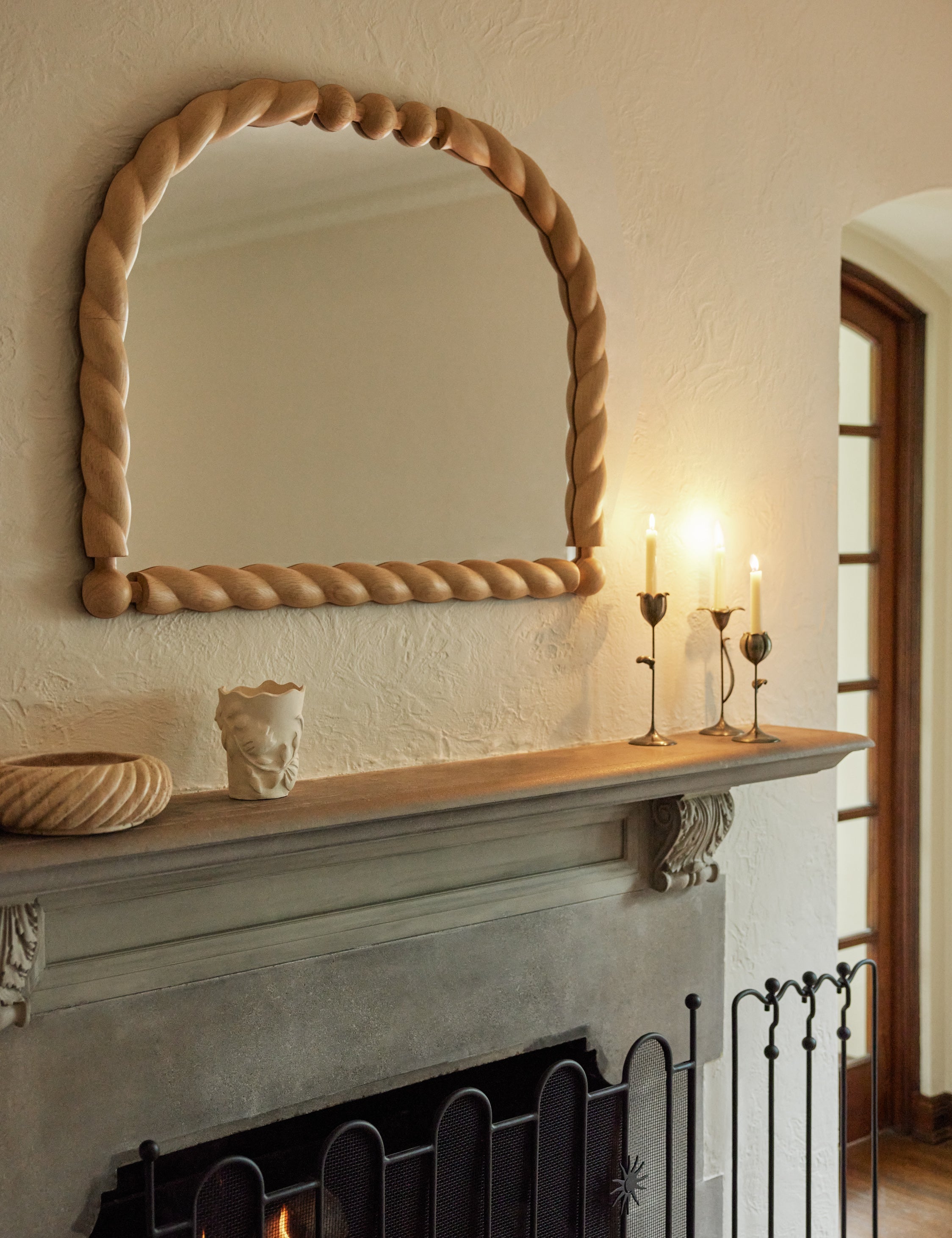 Lulu and Georgia Braided Mantel Mirror by Sarah Sherman Samuel - view 2