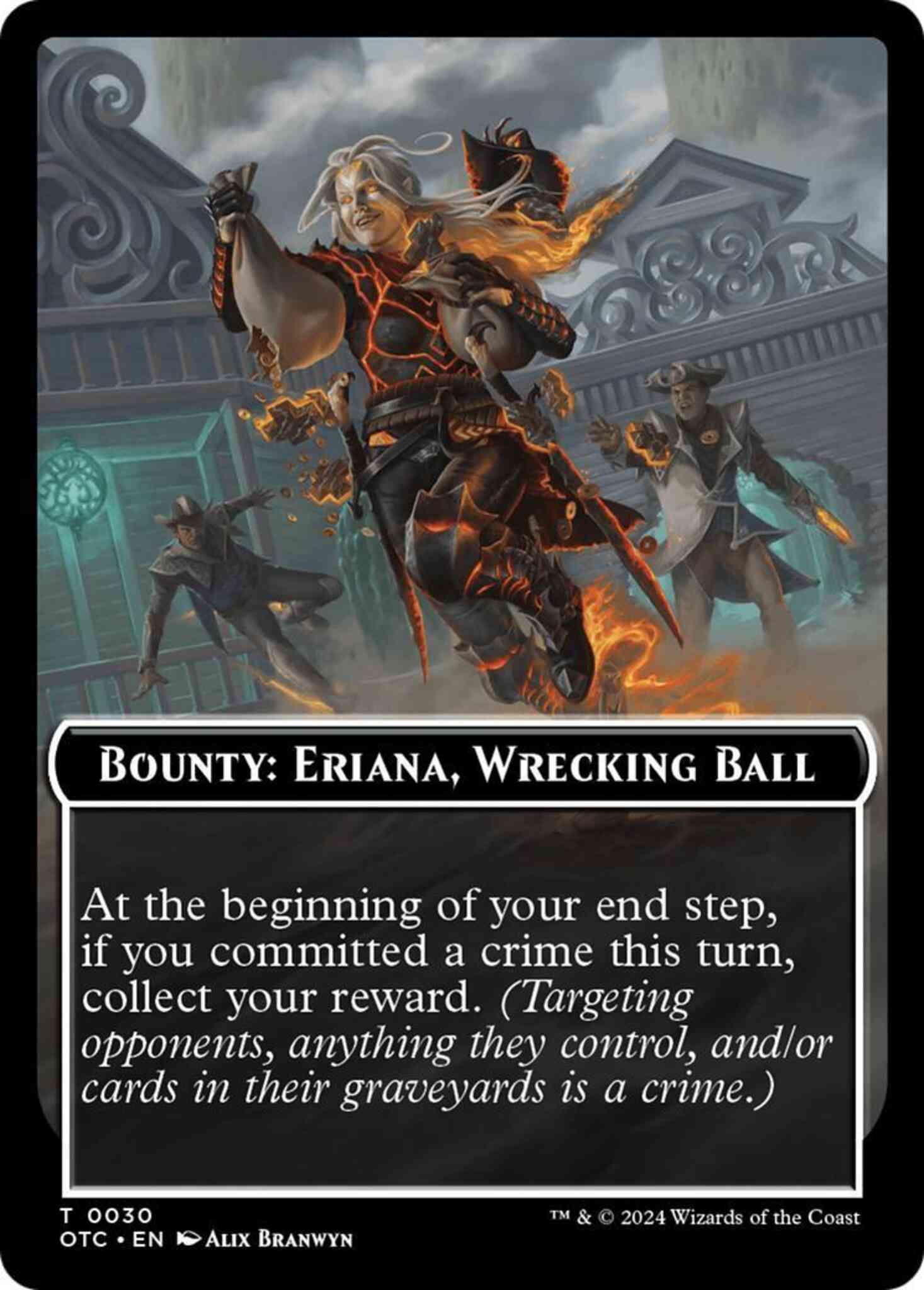 Bounty eriana wrecking – Magic Bounty: Eriana, Wrecking Ball Token [30] [Outlaws of Thunder Junction: Commander: Tokens] [Non-Foil]