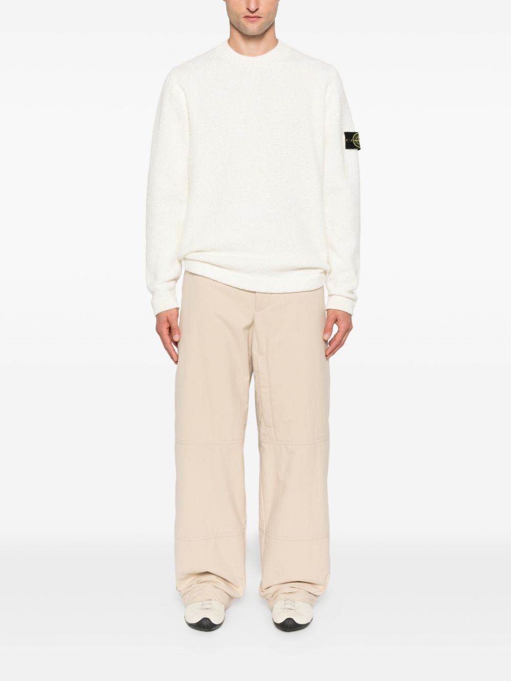 Stone Island Wool blend crewneck sweater – Wool 80%, Polyamide 20% - view 2