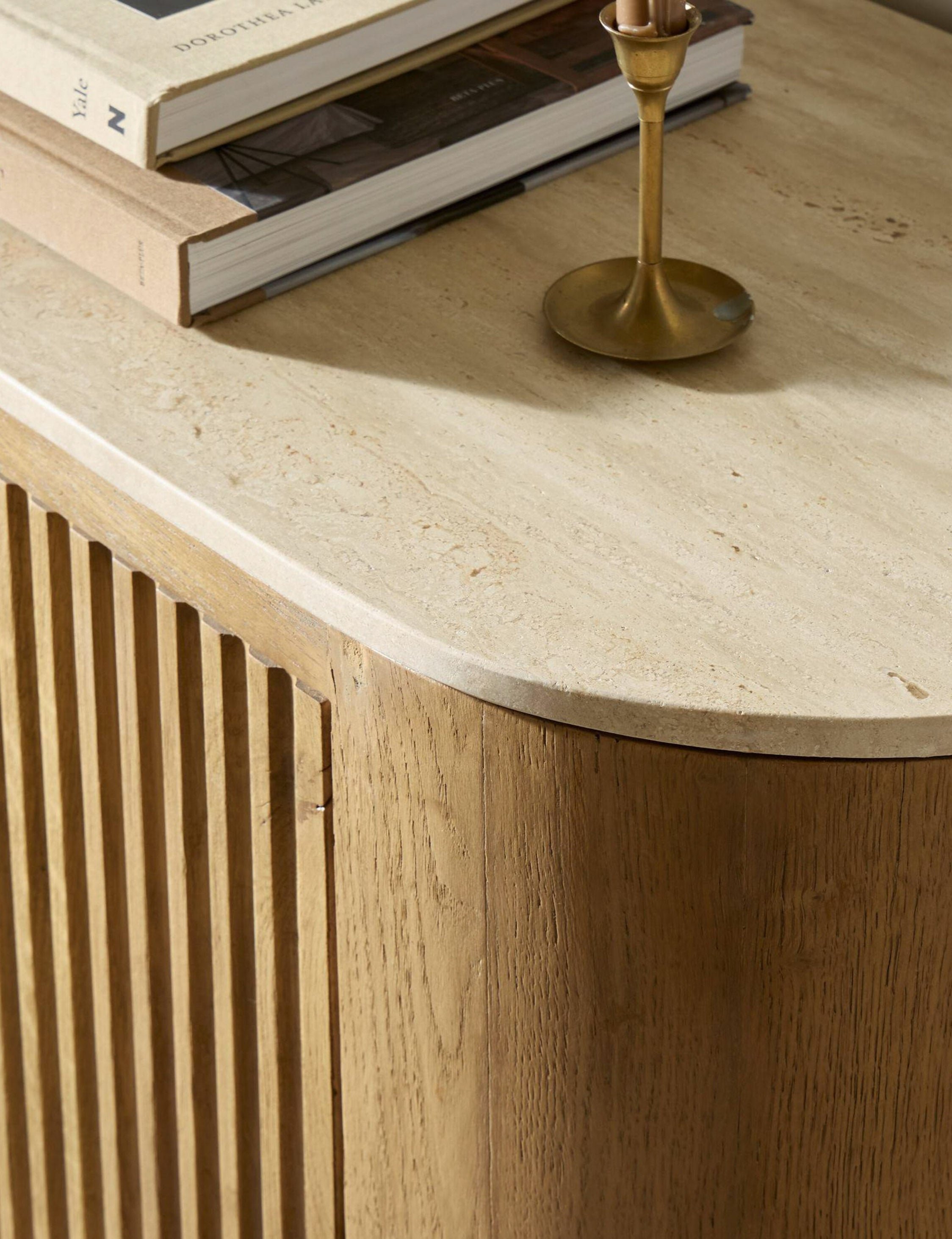 Lulu and Georgia Cagney Media Console – Natural Travertine - view 3