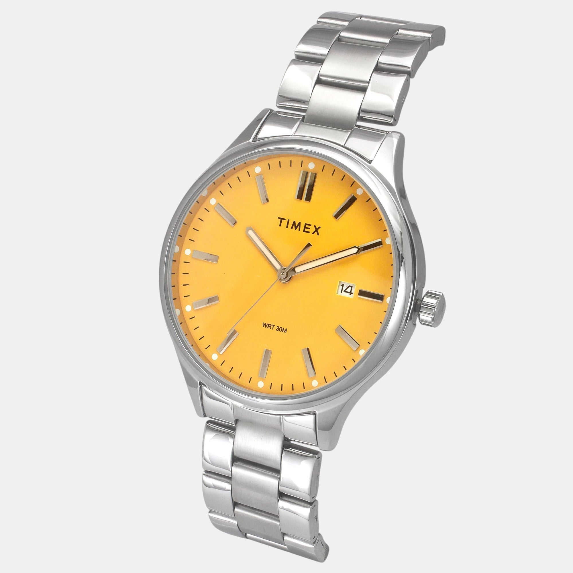 Timex Fashion Men Quartz Yellow Dial Analog Stainless Steel Watch TWEG18428 - view 2