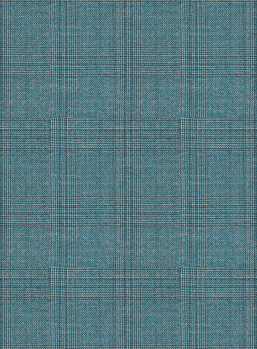 StudioSuits Napolean Gisde Glen Light Blue Wool Suit - view 7