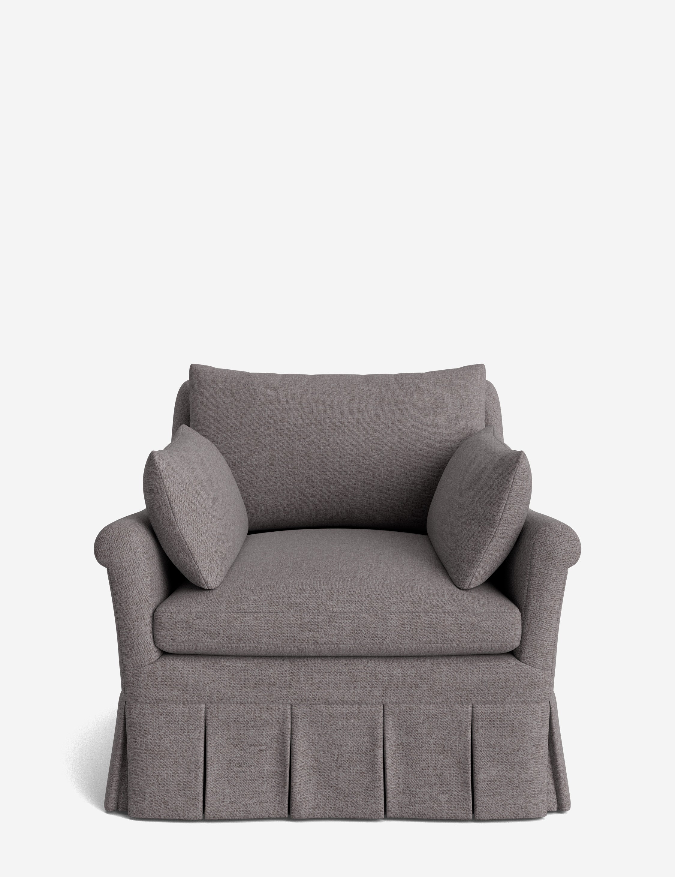 Lulu and Georgia Portola Rolled Arm Luxe Depth Pleated Chair - view 23