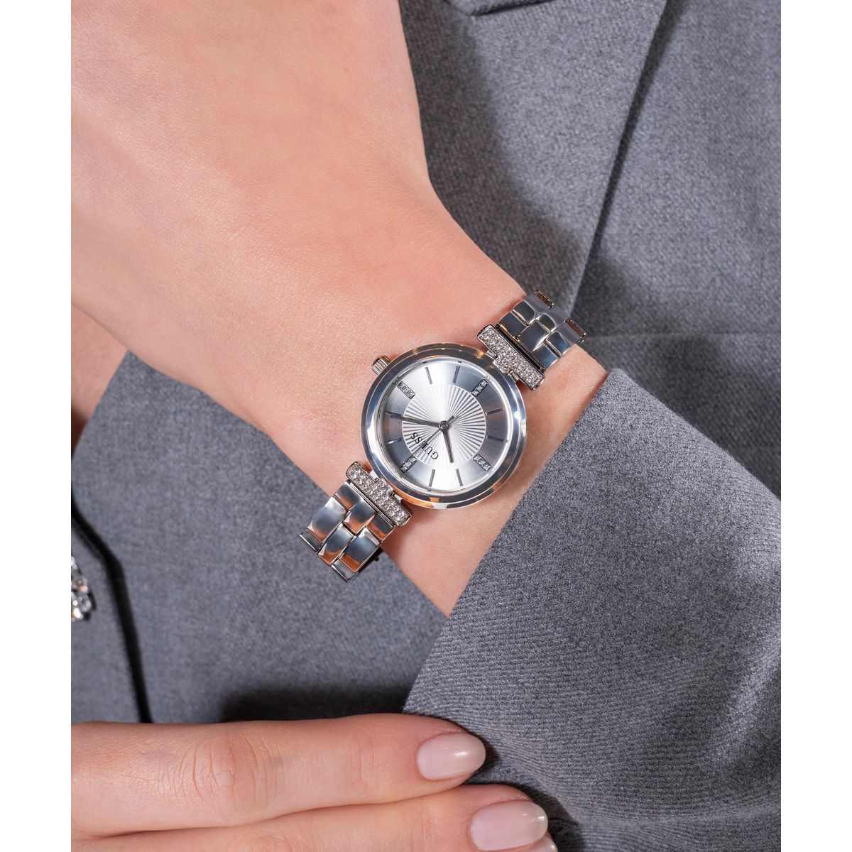 Guess Array Women Quartz Silver Dial Analog Stainless Steel Watch GW0762L1 - view 8