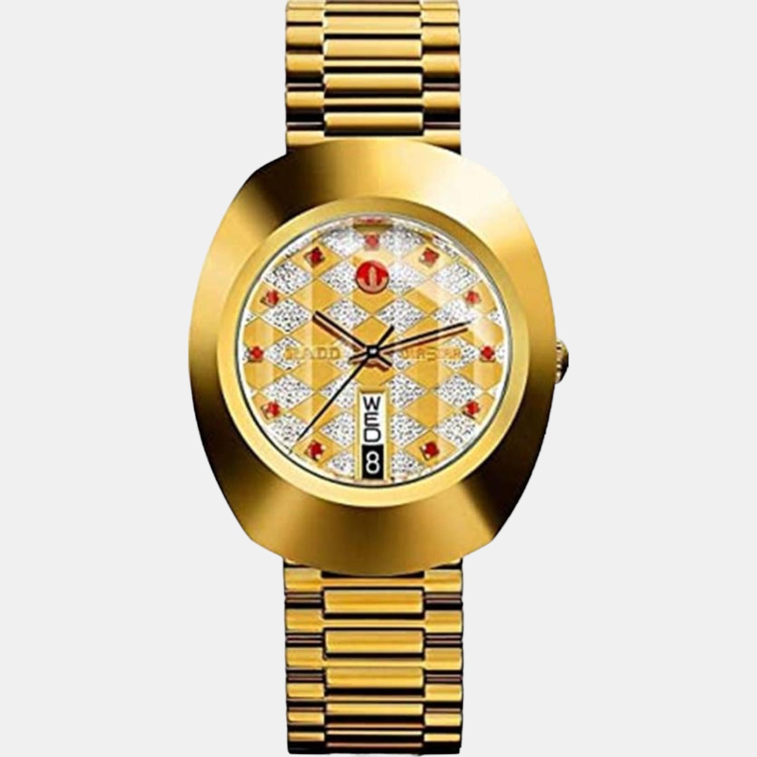 Rado Diastar Men Automatic Gold Dial Analog Stainless Steel Watch R12413073 - view 3