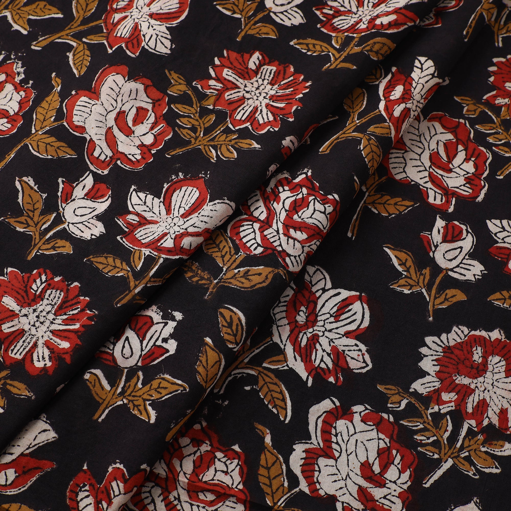 BAGRU DABU PRINTS Black - Bagru Dabu Print Fabric in Cotton 07 - view 2