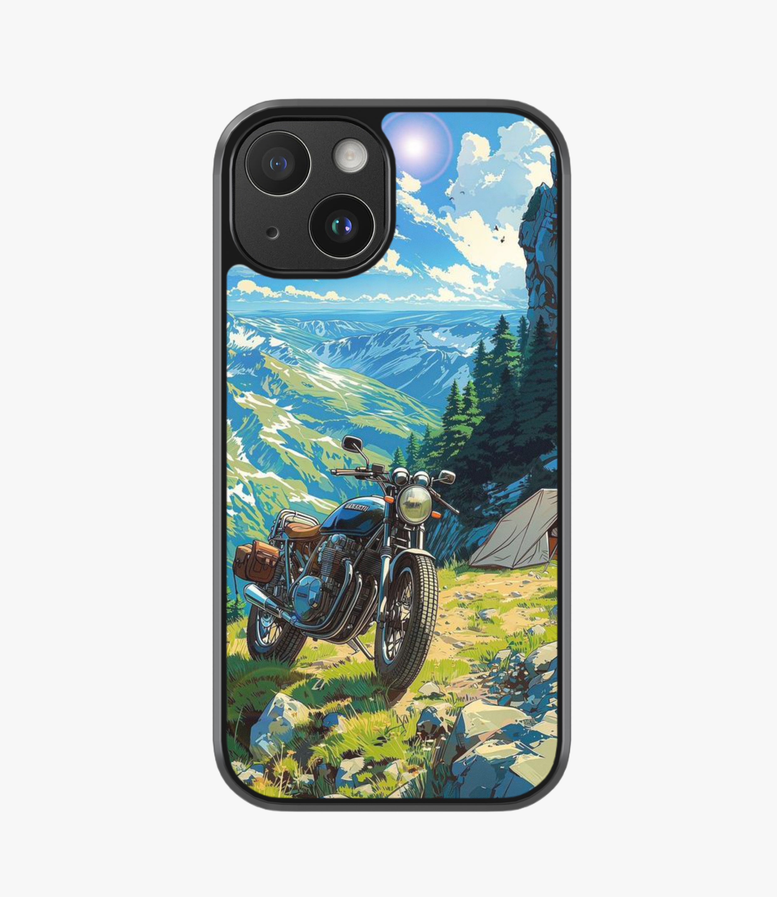 The Case Company Royal Enfield Mountains Hybrid Phone Case