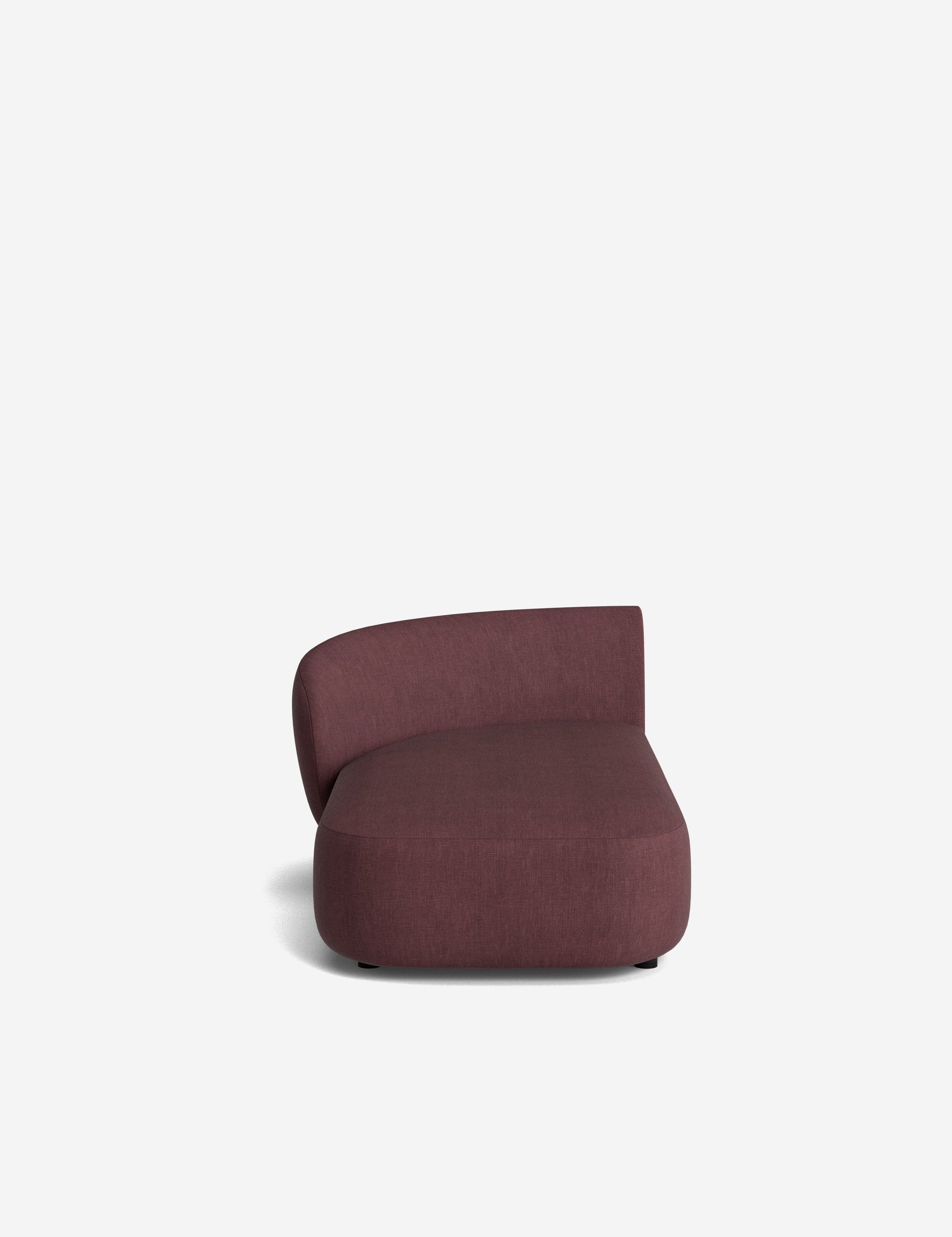 Lulu and Georgia Claret Modular Left Chaise - view 181
