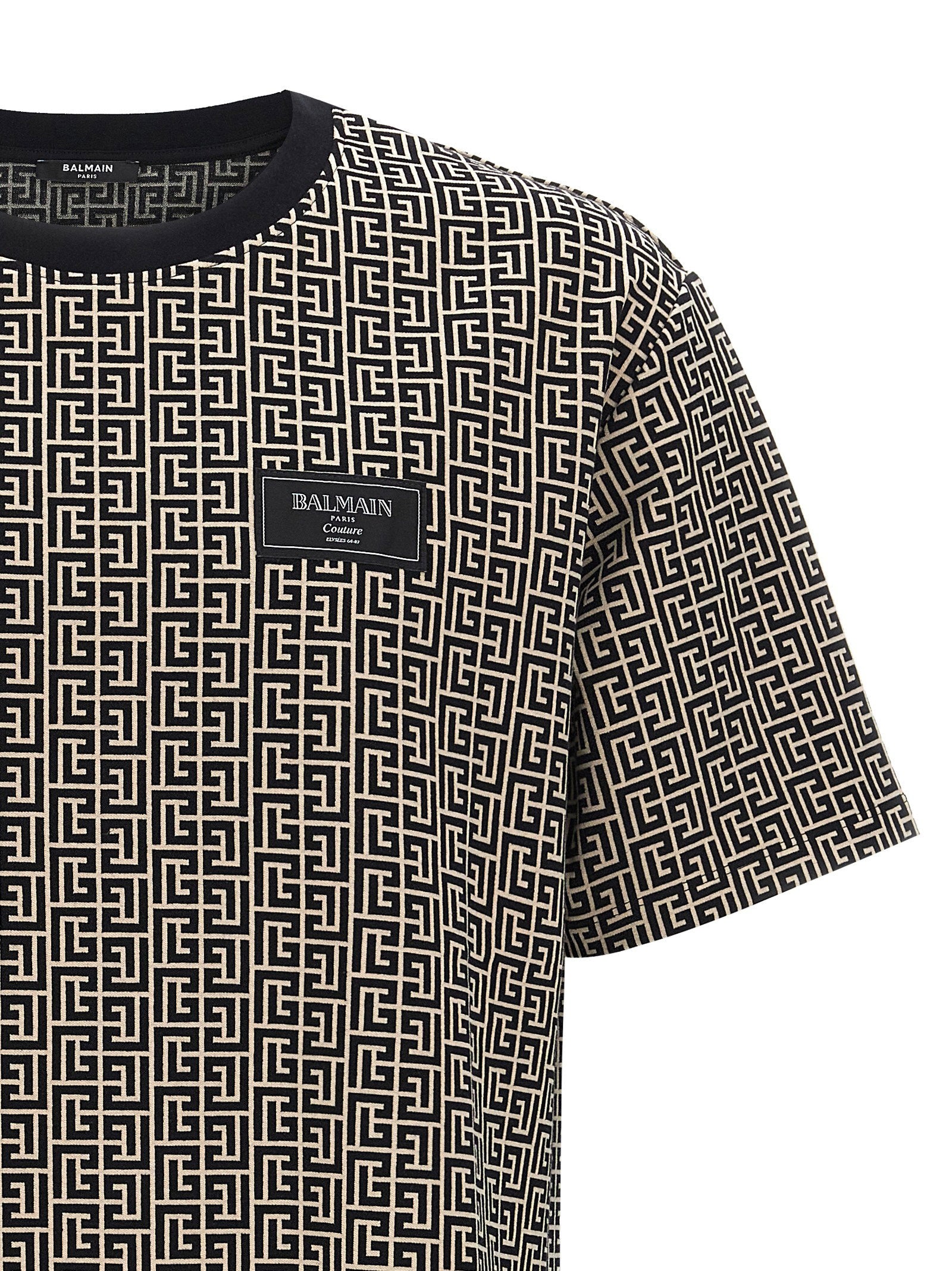 Balmain Monogram Couture T-shirt – 95% cotton, 5% elastane - view 3