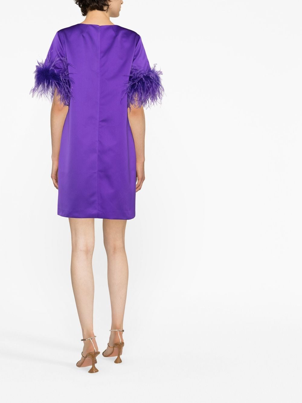 P.A.R.O.S.H. Feathered mini dress - view 3