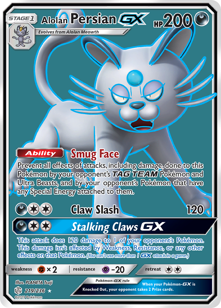 Rare ultra sm12-219 – Pokémon Alolan Persian-GX - 219/236 - Rare Ultra [sm12-219] [Ultra] - Alolan Persian-GX - 219/236 - Rare Ultra