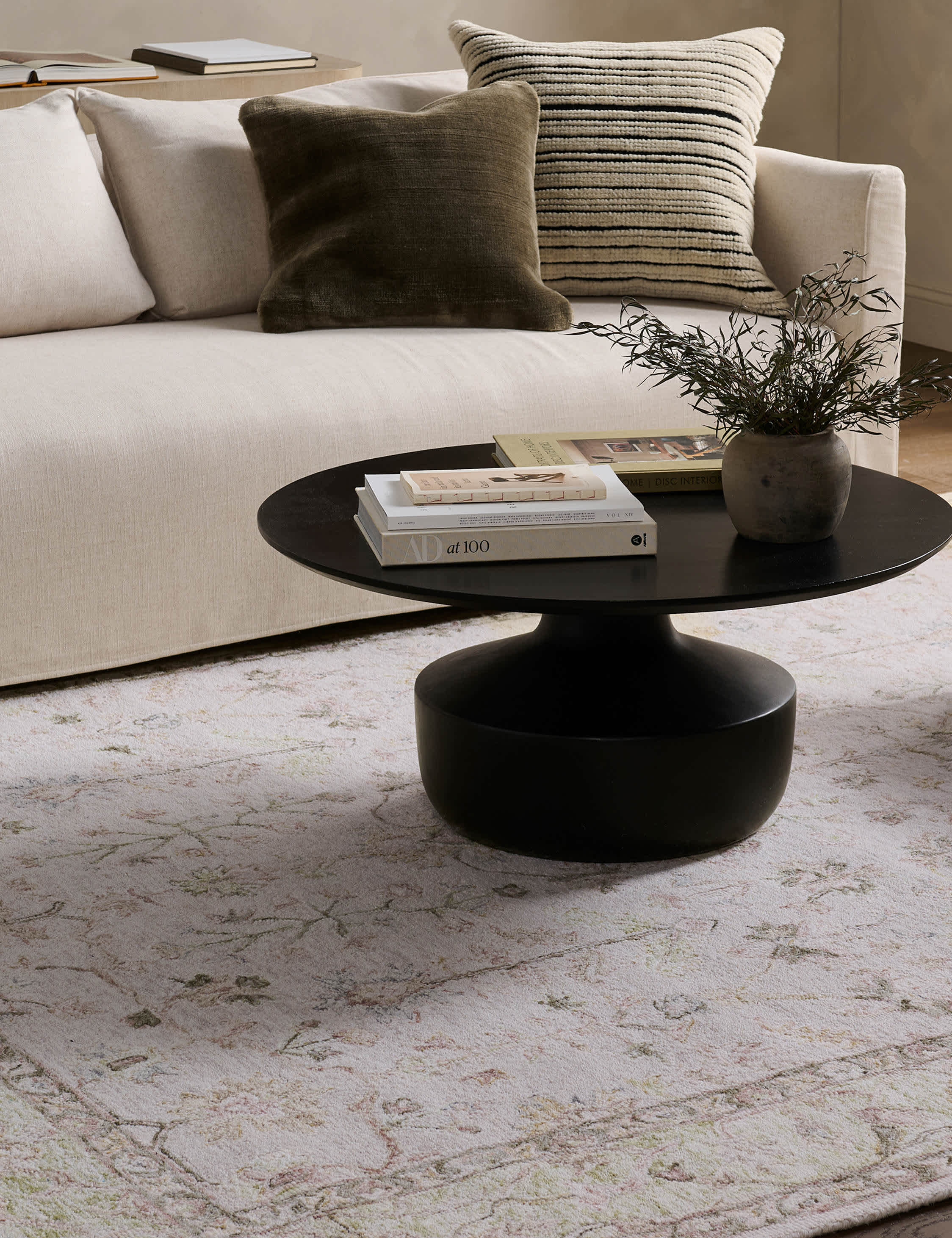 Lulu and Georgia Cassandra Handmade Wool Rug – Ivory and White - view 2