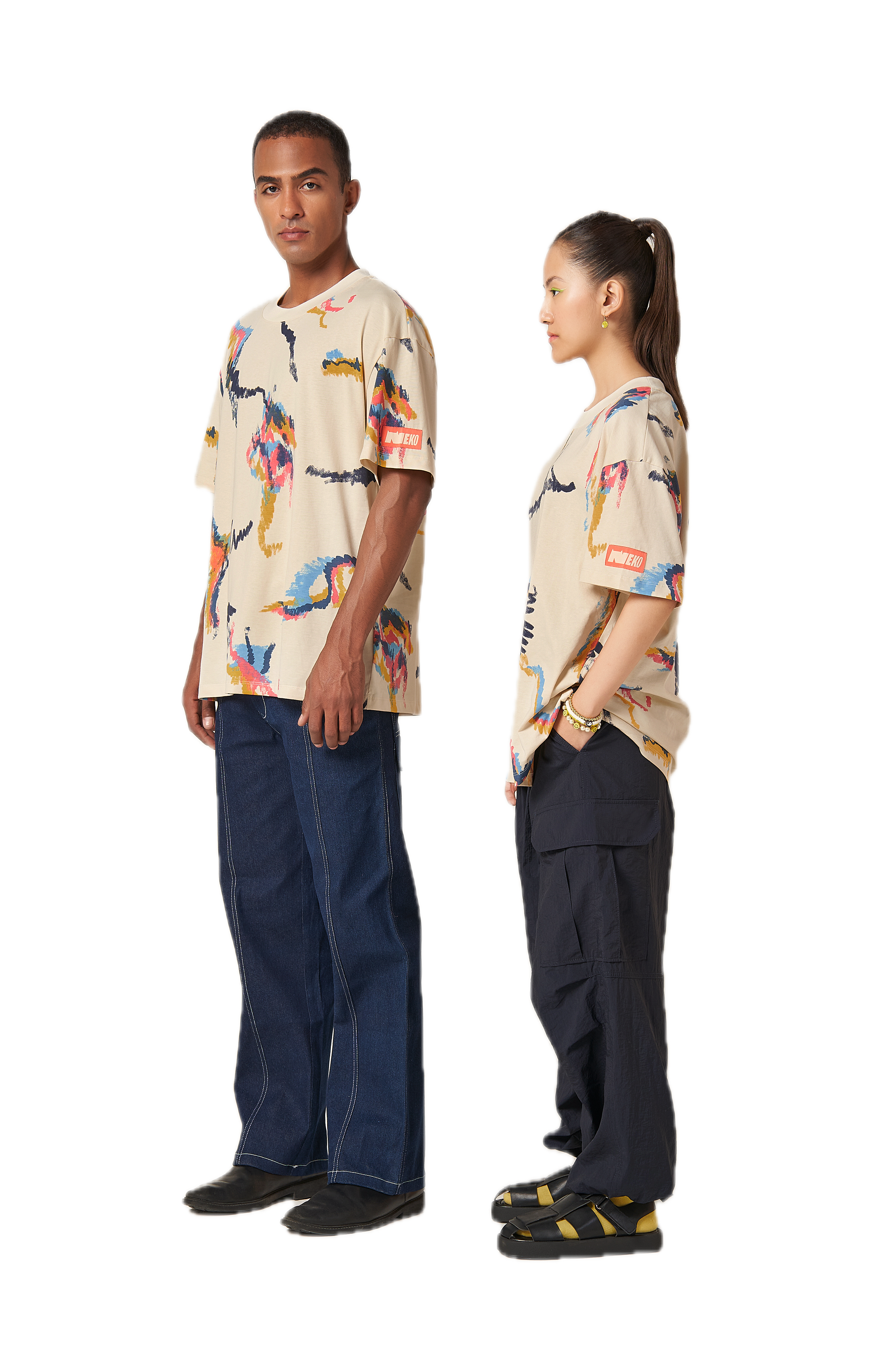NEKO Multi Scribble T‐Shirt - view 8