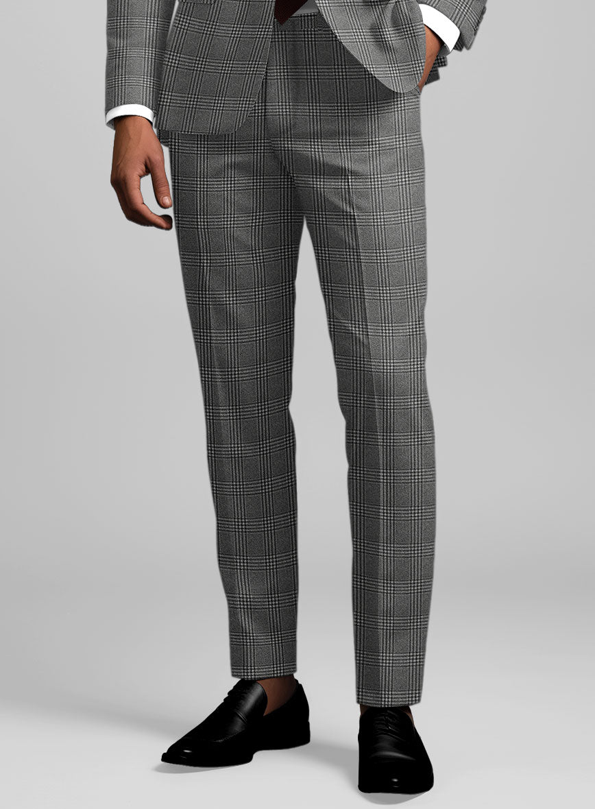 StudioSuits Reda Azelo Gray Checks Wool Pants - view 2