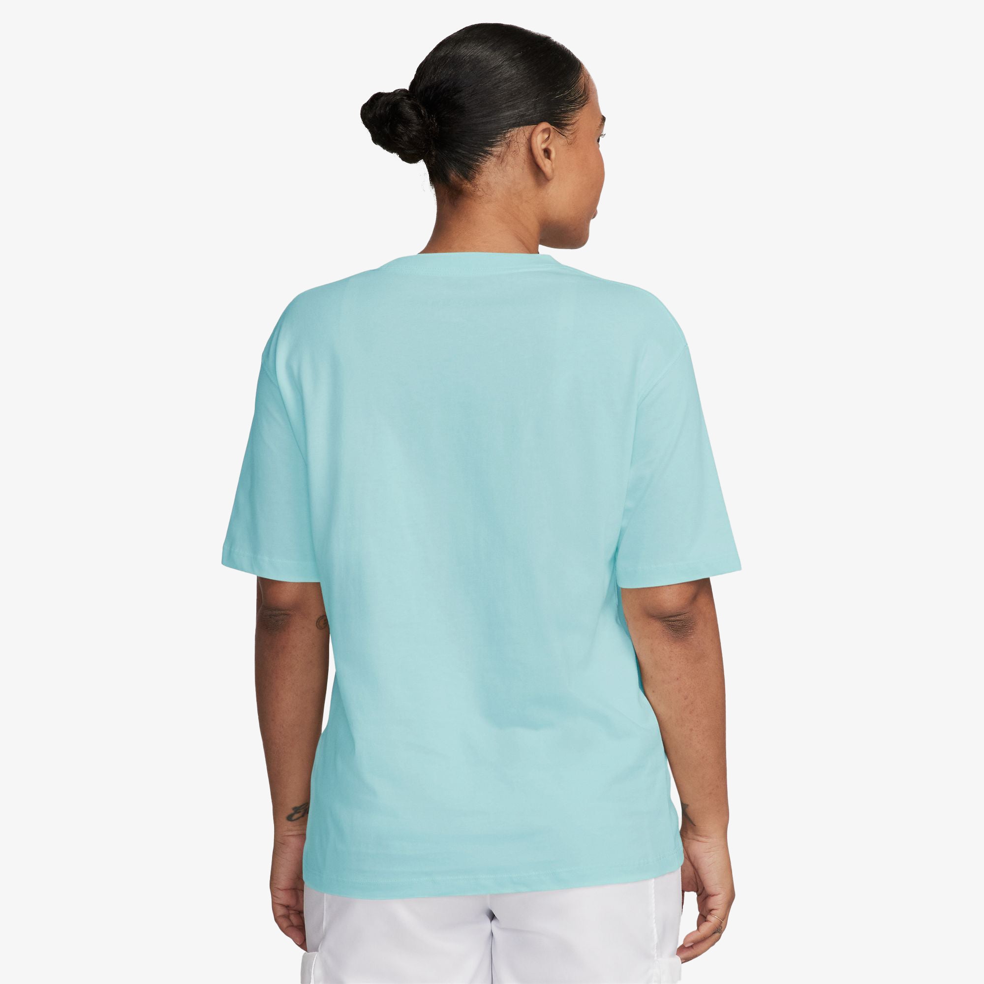 Jordan | Girlfriend T-shirt { Light Dew/white - view 2