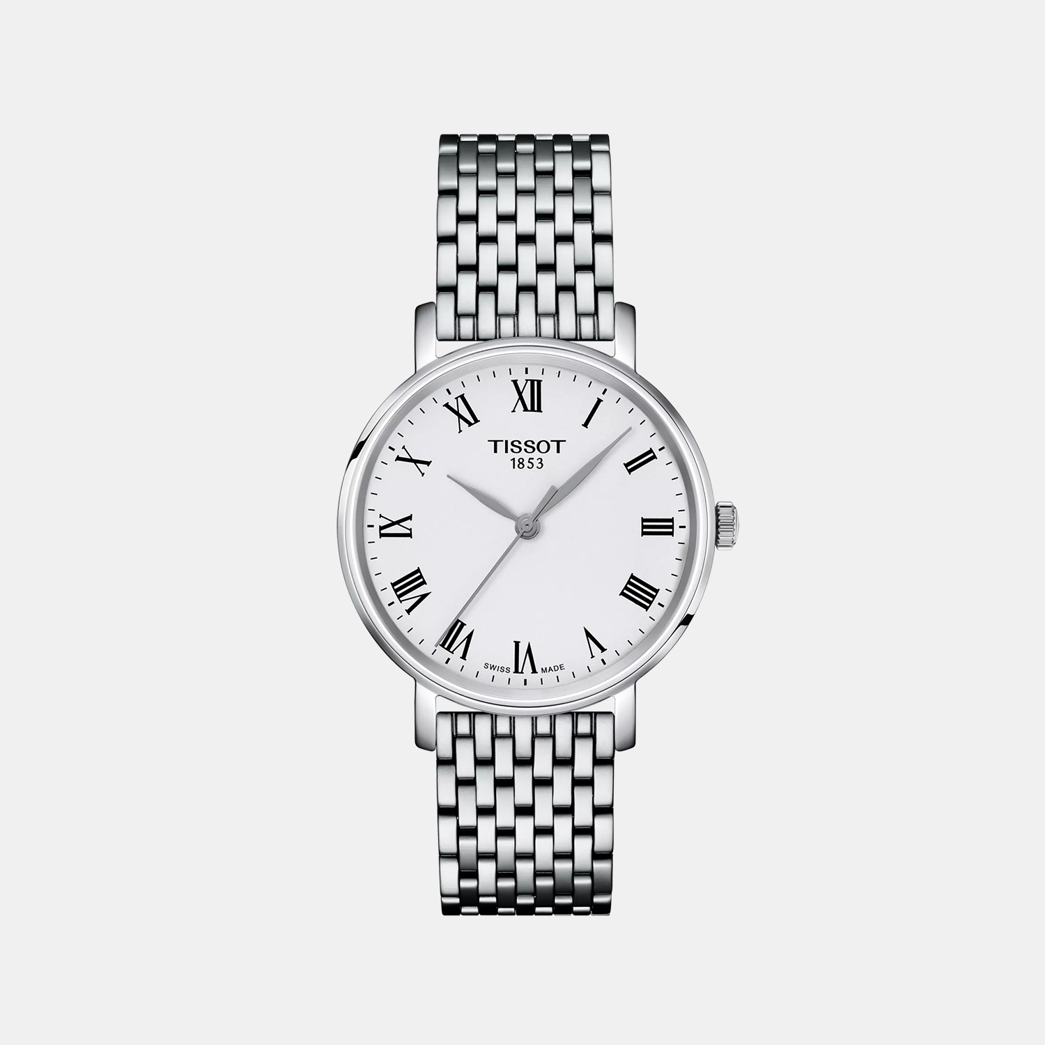 Tissot Everytime Women Quartz Silver Dial Analog Stainless Steel Watch T1432101103300