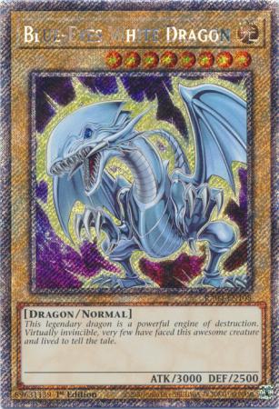Yu-Gi-Oh! Blue-Eyes White Dragon - 7th Art - RA04-EN108 - Platinum Secret Rare - 1st Edition