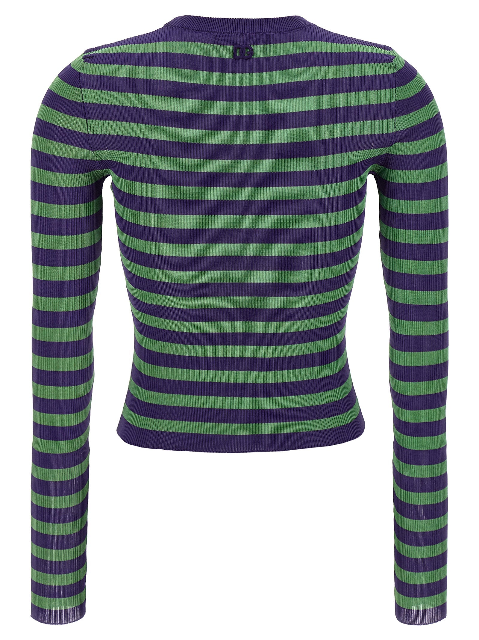 Dolce & Gabbana Striped Viscose Sweater – 100% viscose - view 2