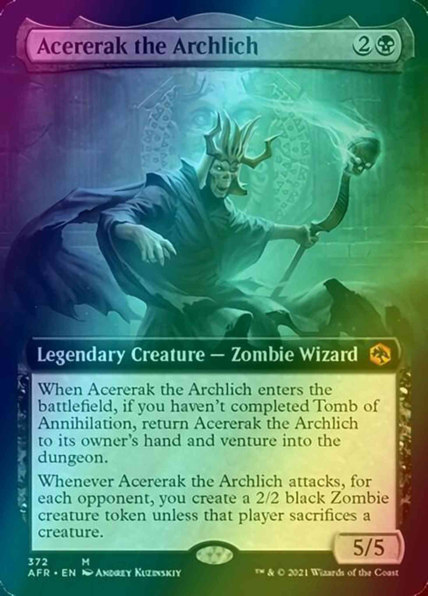 Magic Acererak the Archlich [372] [Extended Art] [Adventures In The Forgotten Realms] [Foil]