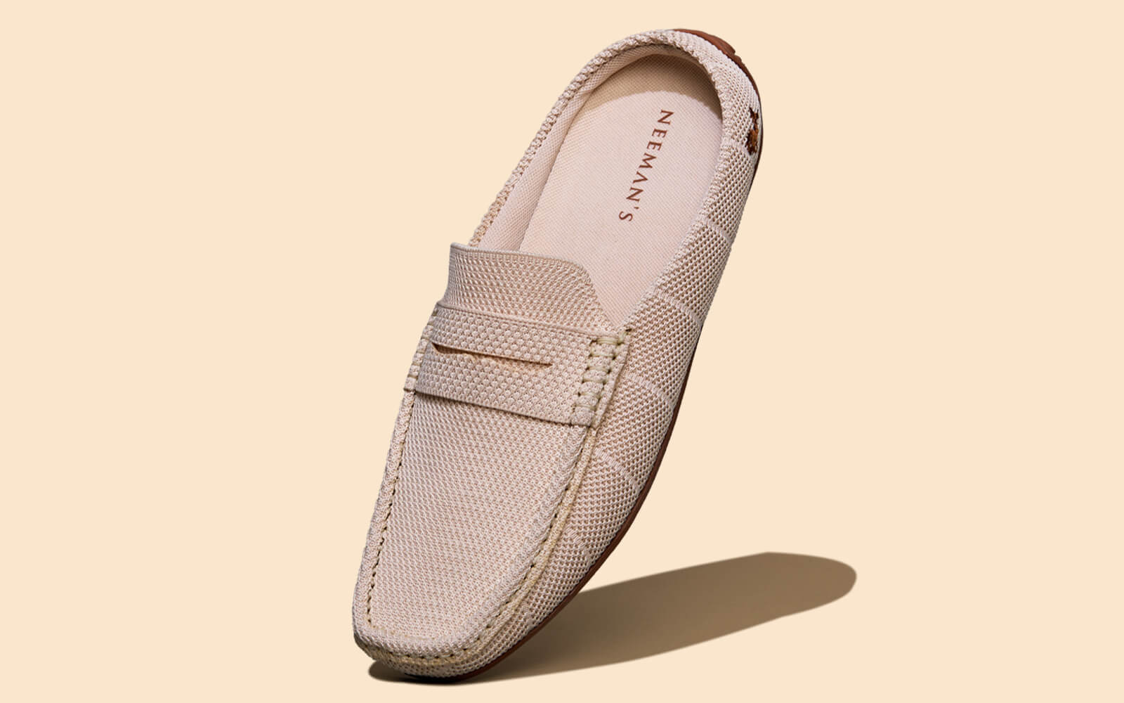 Neeman's Relive Knit Mules : Beige - view 2