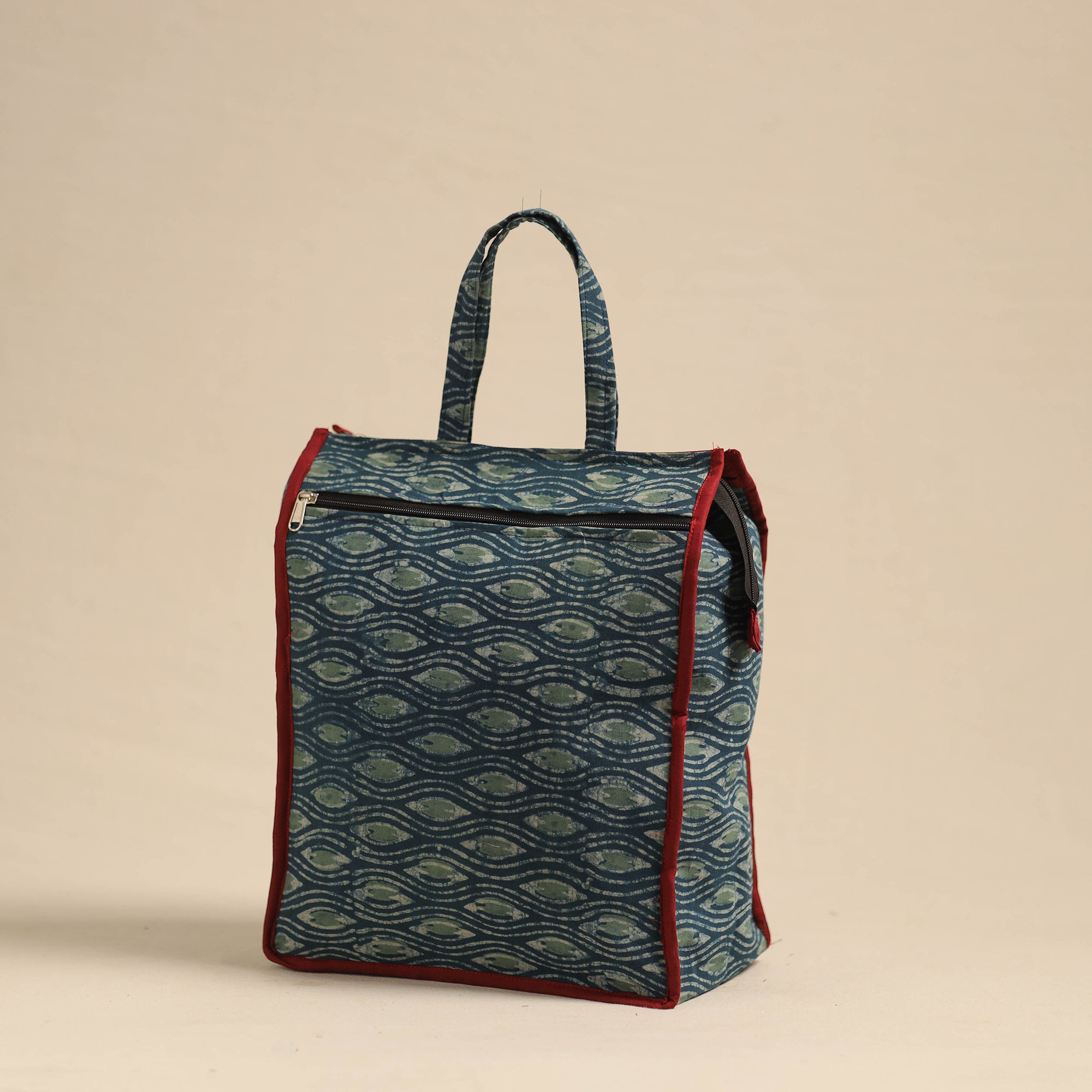 NOORI BAZAR Blue - Eco-Friendly Handmade Cotton Handbag for Women 34 - view 2
