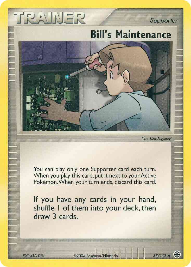 Uncommon ex6-87 non-holo – Pokémon Bill's Maintenance - 87/112 - Uncommon [ex6-87] [Non-Holo]