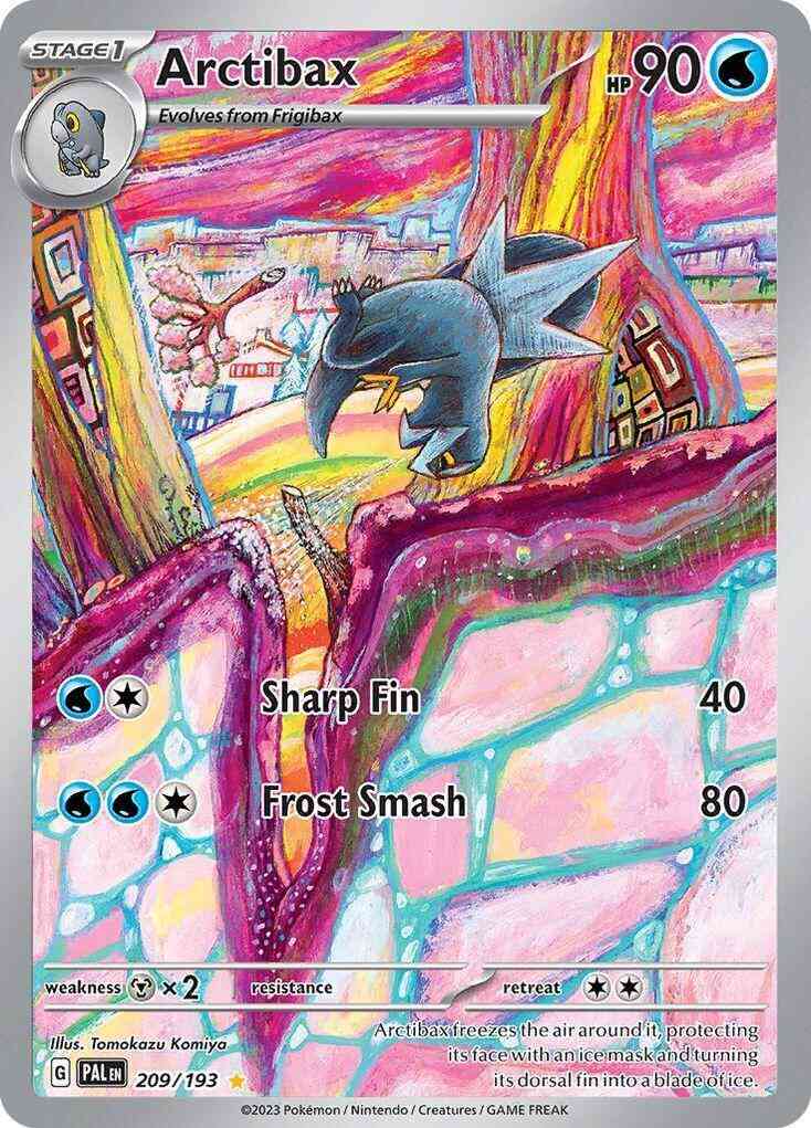 Illustration rare sv02-209 – Pokémon Arctibax - 209/193 - Illustration Rare [sv02-209] [Ultra]