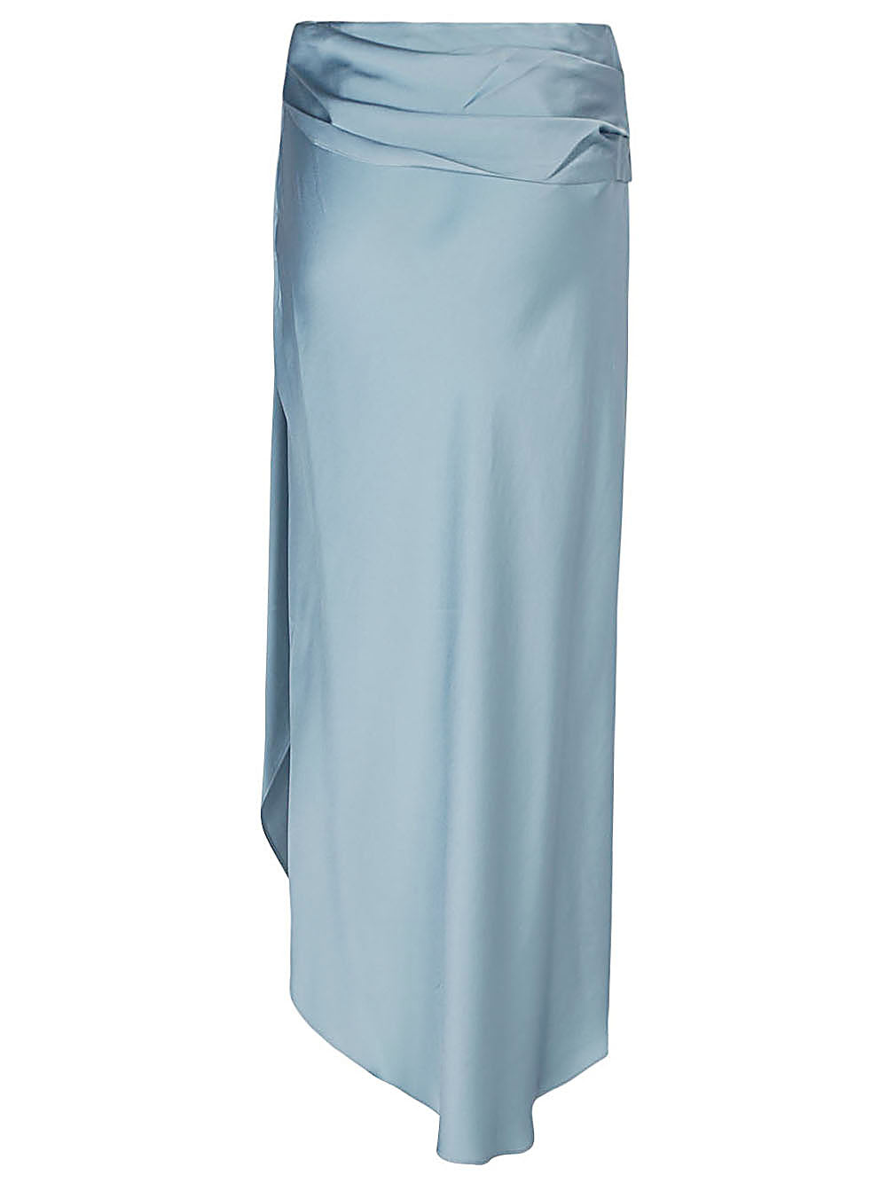 Jonathan Simkhai Elisabetta draped satin midi skirt - view 2