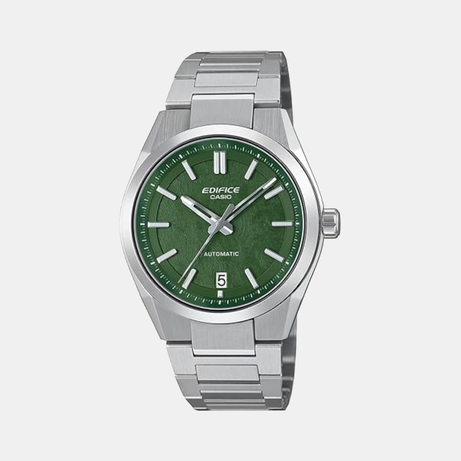 Casio Edifice Men Automatic Green Dial Analog Stainless Steel Watch ED671 - EFK-100D-3A