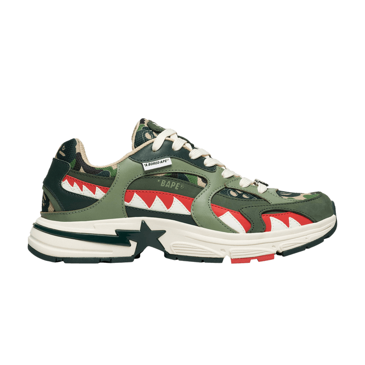 BAPE A Bathing Ape Shark Sta Bored Ape Yacht Club Green
