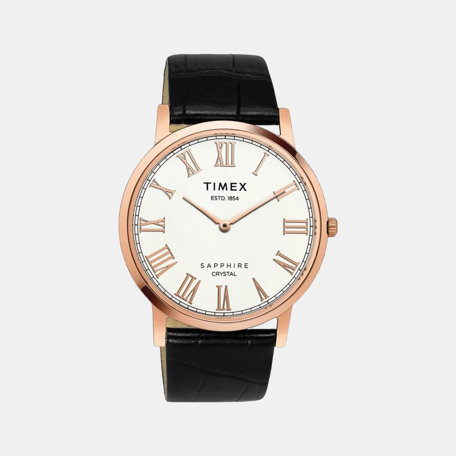 Timex Empera Men Quartz White Dial Analog Leather Watch TWEG17403