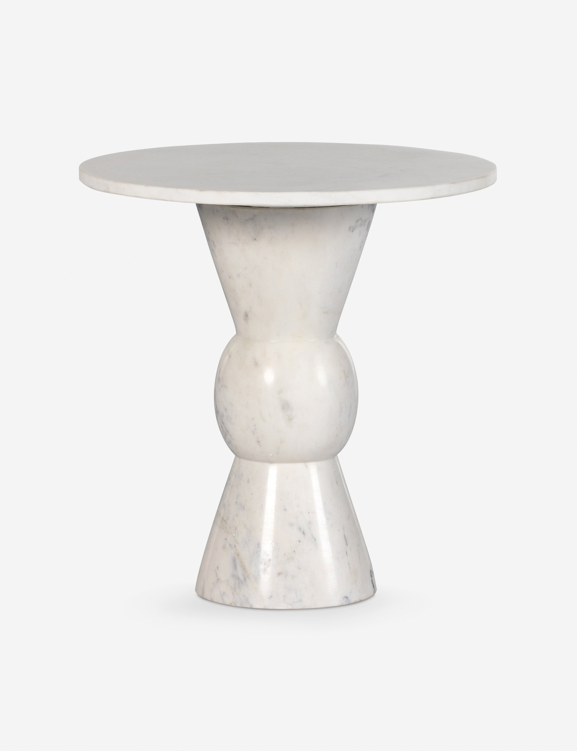 Lulu and Georgia Rupa Round Side Table – White Marble