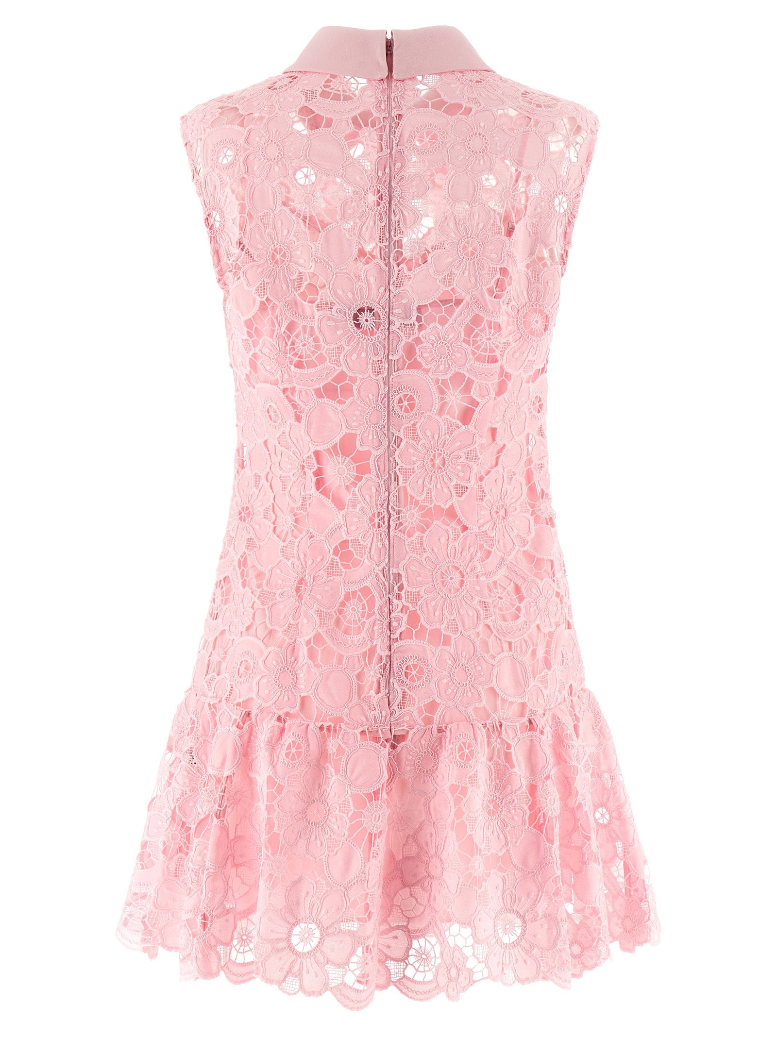 Self-Portrait Pink Lace Collared Dress – 100% polyester - view 2